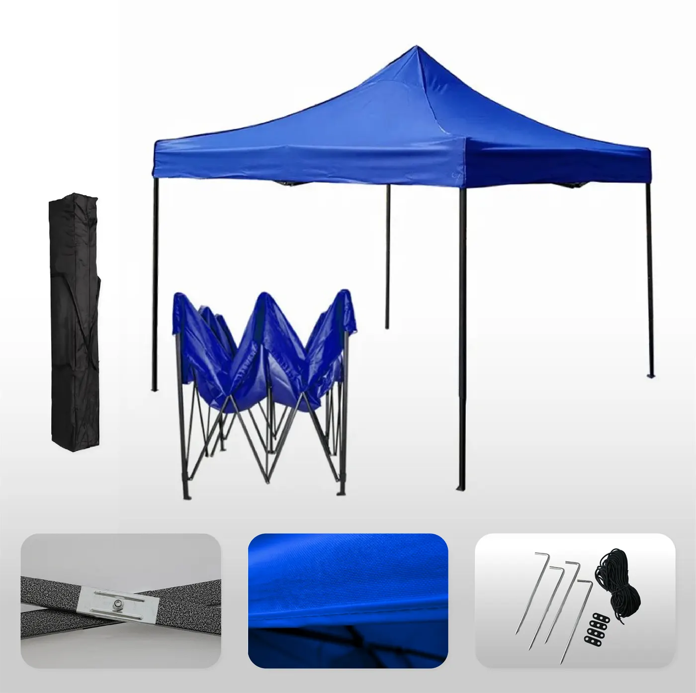 Gazebo 3 x 3 azul